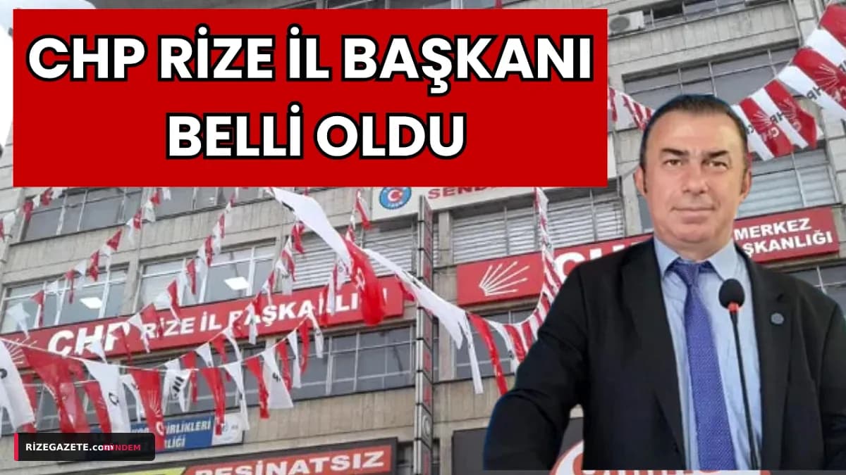 Rize CHP'de Yeni Dönem: Muhittin Bayrak Görevi Devraldı