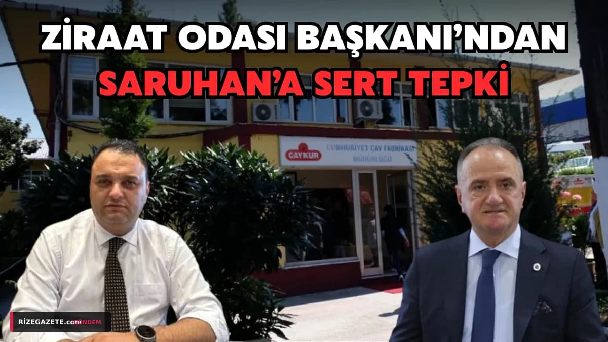 Rize'de 'Çay Fabrikası' Gerilimi: Ziraat Odası'ndan Çaykur Rizespor'a Arazi Tepkisi