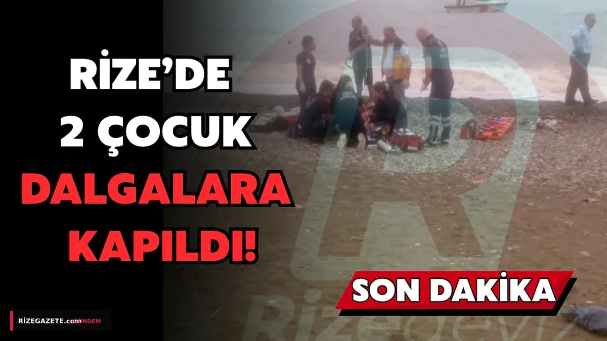 Rize Çayeli'nde Sahilde Korkunç Faci̇a: Kurtarma Çabası Canına Mal Oldu, Küçük Kardeş Kayıp Aranıyor!