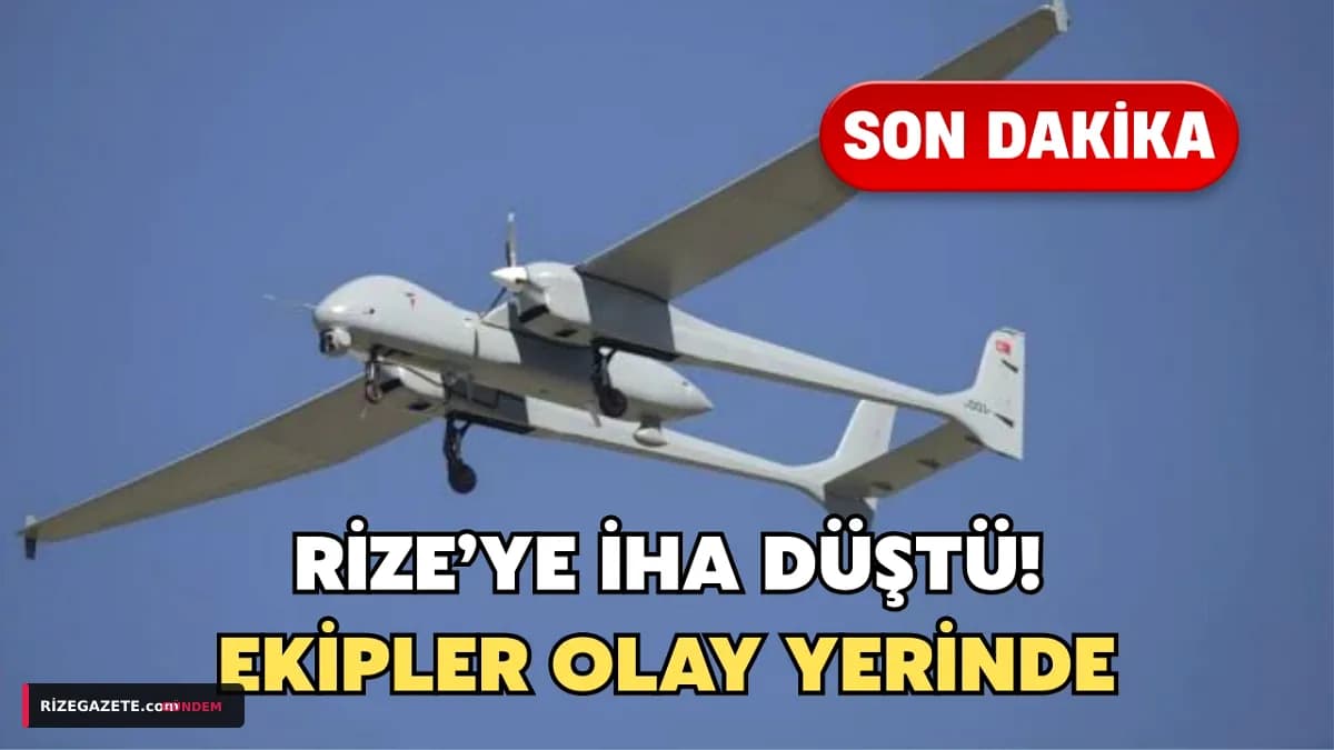 Rize Semalarında Gizemli İHA Düşüşü: Çay Bahçesine İsabet Eden Cisim Merak Uyandırdı