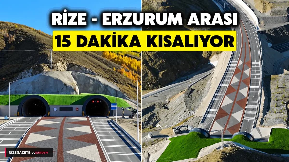 Rize-Erzurum Arası 15 Dakikaya İniyor: Dev Dallıkavak Tüneli Cuma Günü Açılıyor, 8 Keskin Viraj Tarihe Karışıyor
