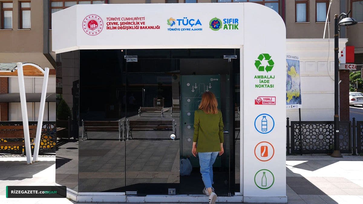Rize'de Depozito İade Sistemi Rekor Kırdı: İlk 3 Günde Binlerce Ambalaj Geri Dönüştürüldü