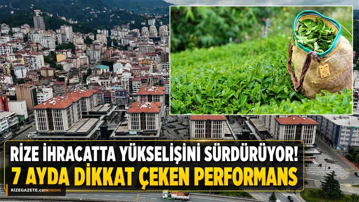 Rize, İhracatta Gücünü Artırdı: Yılın İlk 7 Ayında 120 Milyon Dolara Yakın İhracat!