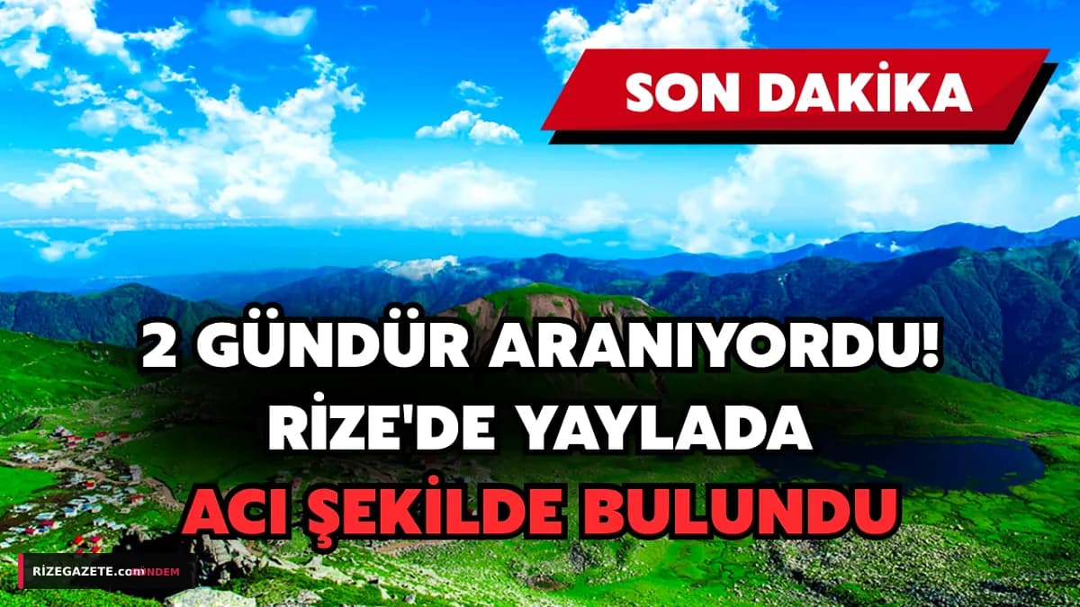 Rize'de Kayıp 86 Yaşındaki Osman Kuyumcu, Uçurumda Aracında Ölü Bulundu: Acı Haber Koçdüzü Yaylası'ndan Geldi