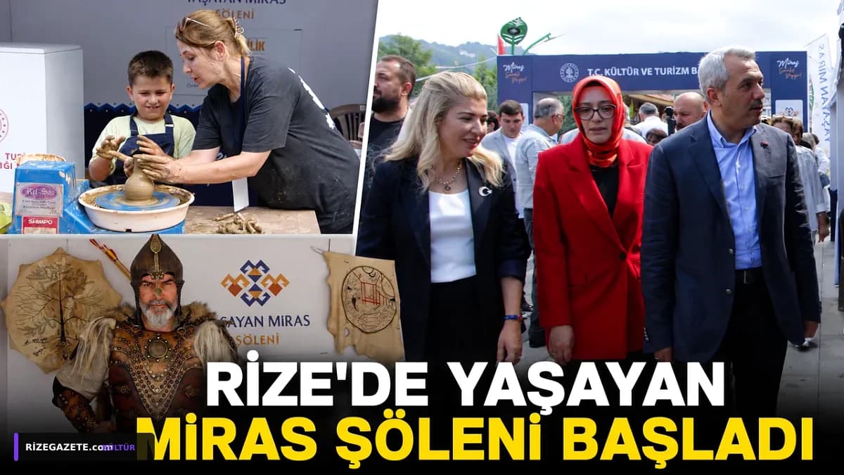 Rize 'Yaşayan Miras Şöleni' ile Kültür ve Sanatın Kalbi Oldu: 17 İlden 50 Sanatçı Çay Çarşısı'nda Buluştu