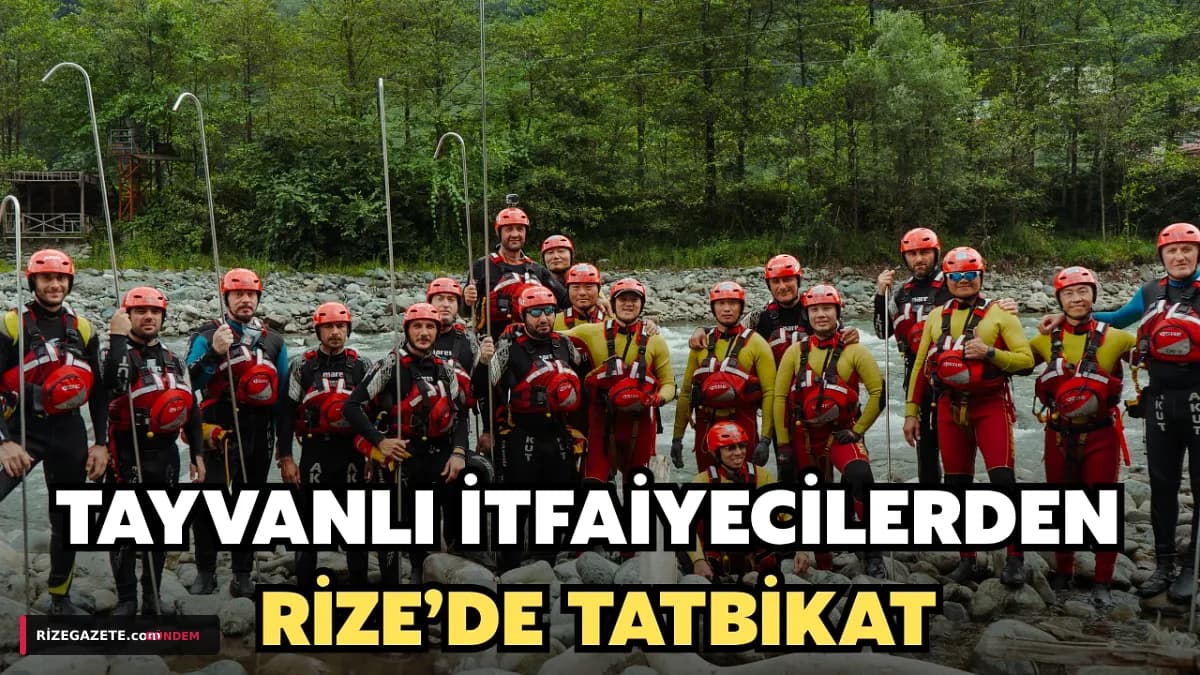 Rize Fırtına Vadisi'nde Uluslararası Arama Kurtarma Zirvesi: AKUT ve Tayvan Ekipleri Afetlere Karşı Güç Birleştirdi