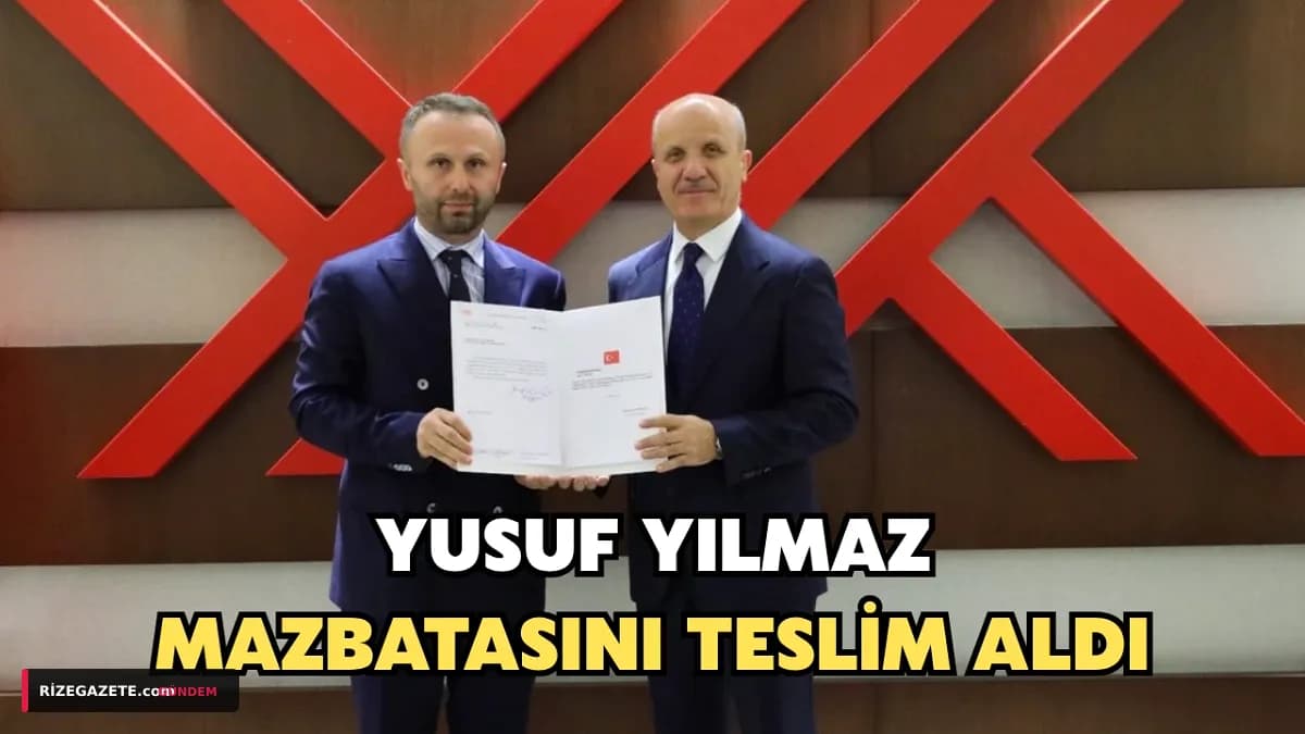 Prof. Dr. Yusuf Yılmaz RTEÜ Rektörlüğü Mazbatasını Aldı: Rize'de Yeni Dönem Başladı