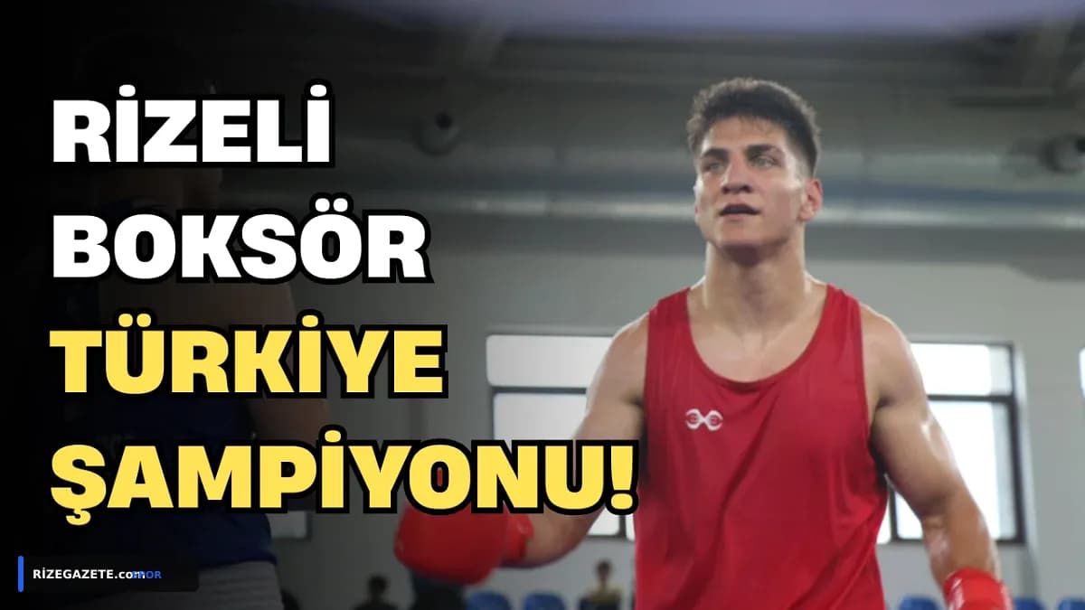 Rize'nin Gururu Alperen Yılmaz Ringde Zirveye Çıktı: Türkiye Şampiyonu Oldu!