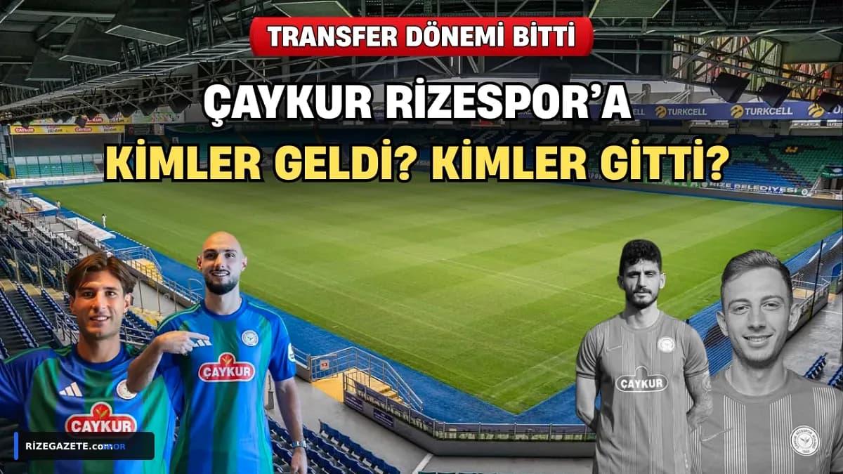 Çaykur Rizespor'da Transfer Perdesi Kapandı: 20 Ayrılık, 10 Yeni İsimle Genç ve Dinamik Kadro!
