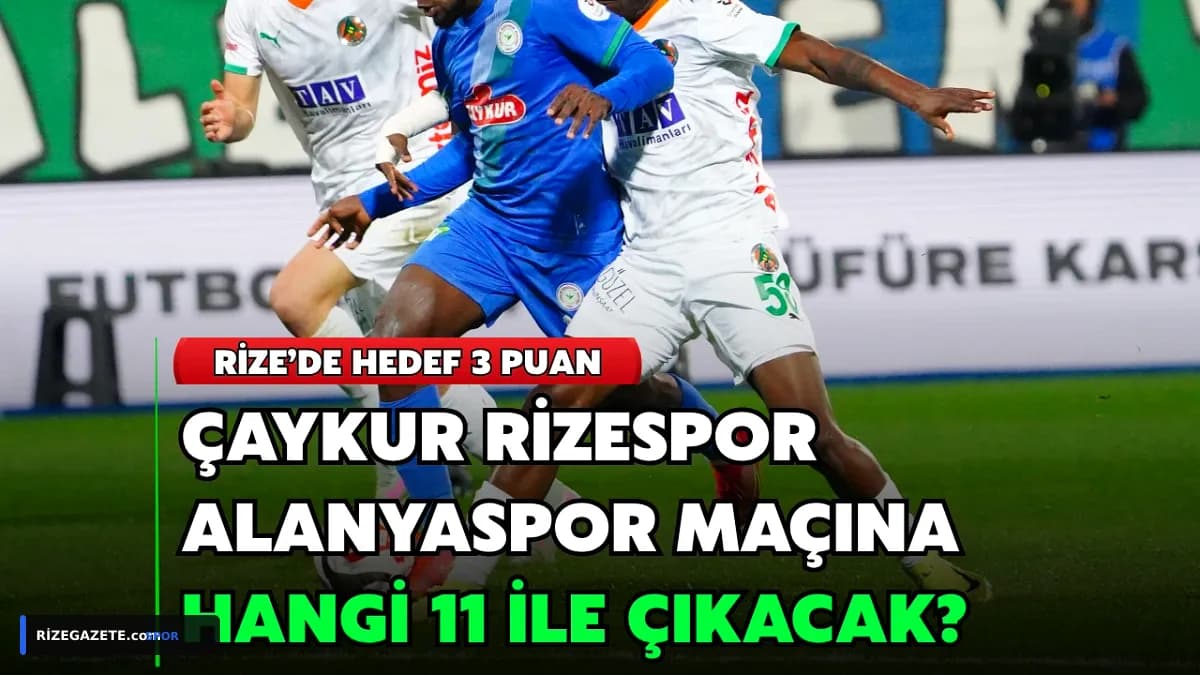 Atmaca Evinde Alanyaspor'u Ağırlıyor: Rizespor'un Gözü İlk İç Saha Galibiyetinde!