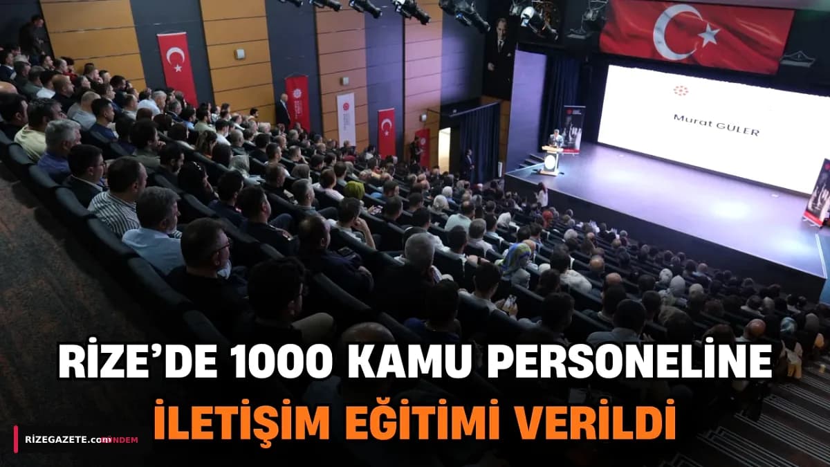 Rize, Kamu İletişiminde Bölgesel Üs Oldu: 4 İlden 1000 Personele Yapay Zeka ve Dezenformasyon Eğitimi